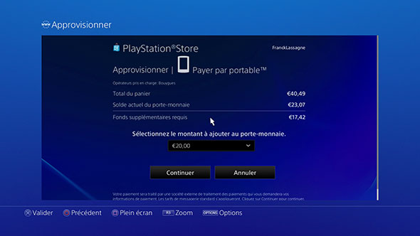 Aprrovisionner son compte PlayStation Store avec son mobile Bouygues Telecom