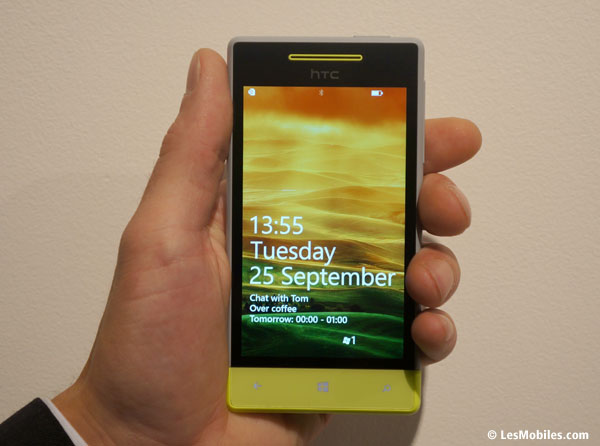 prise en main HTC Windows Phone 8S