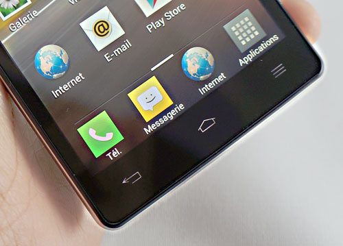 Test LG Optimus 4X HD : touches sensitives