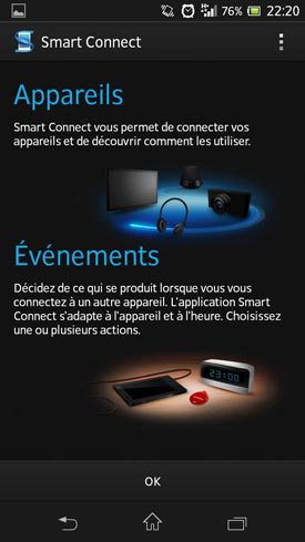 Sony Xperia SP : Smart Connect
