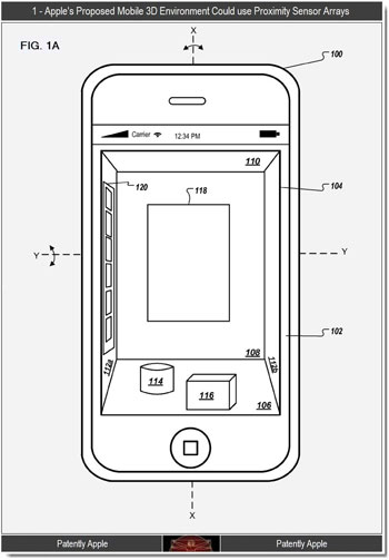 Un brevet d'interface en 3D déposé par Apple et disponible dans le prochain iPhone ?