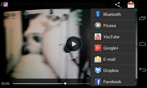 LG Google Nexus 4 : lecteur vidéo