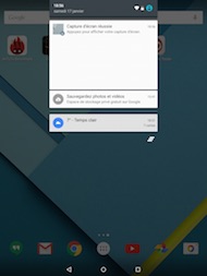 Nexus 9 interface