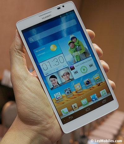 Prise en main Huawei Ascend Mate : nos premières impressions sur l’Android géant et son écran de 6,1 pouces (CES 2013)