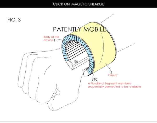 Un bracelet avec un écran de smartphone bientôt chez Samsung ?