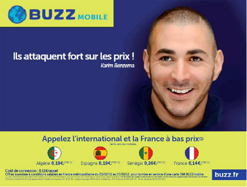 BuzzMobile recrute Karim Benzema comme ambassadeur
