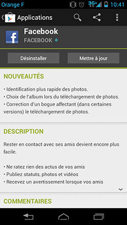 Facebook sur Android : une mise à jour axée sur la photo