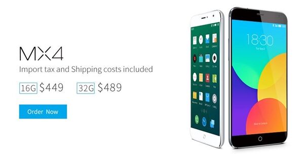 Meizu MX4 : les précommandes sont ouvertes hors de Chine