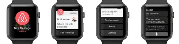 Airbnb lance une application sur Apple Watch