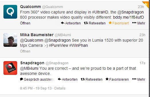 Nokia Lumia 1520 : Qualcomm confirme son Snapdragon 800 à bord
