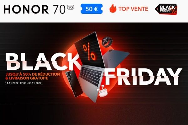 Honor 70: C'est le Black Friday en avance chez Honor, il est à petit prix !