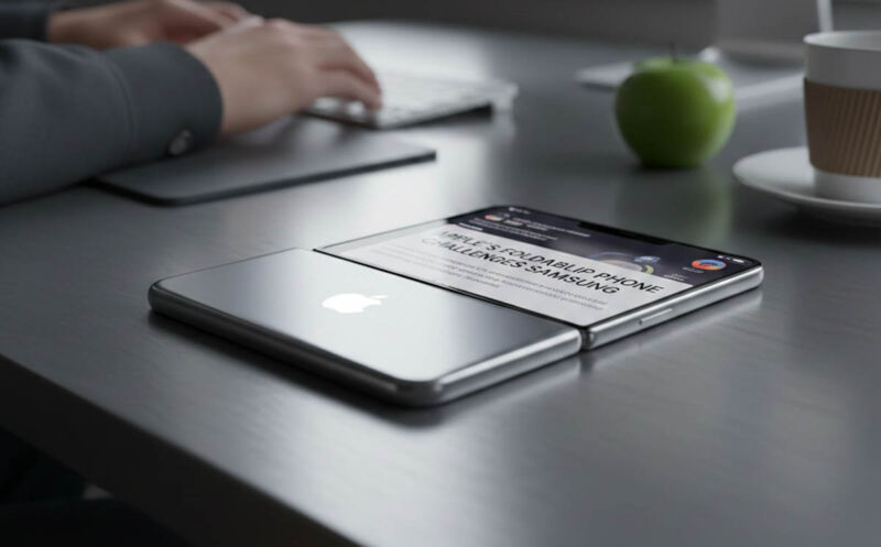 Apple iPhone pliant clapet rendu
