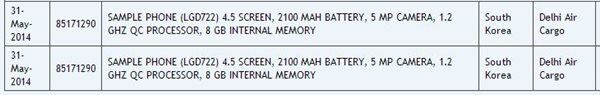 LG G3 : sa variante « mini » apparaît dans un listing indien