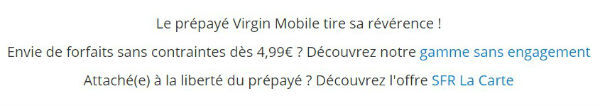 Virgin Mobile met fin à son offre prépayée