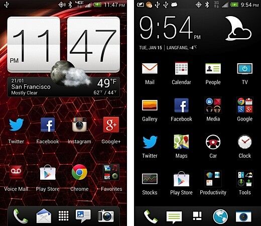 HTC : de nouvelles captures d'écran de l'interface Sense 5.0