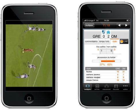 La Ligue 1 sur iPhone avec Orange