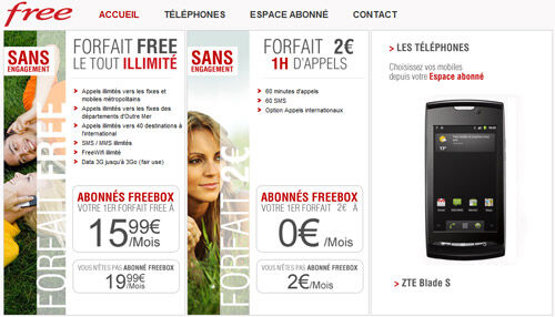 Les inscriptions Free Mobile sont ouvertes, 7 téléphones au lancement