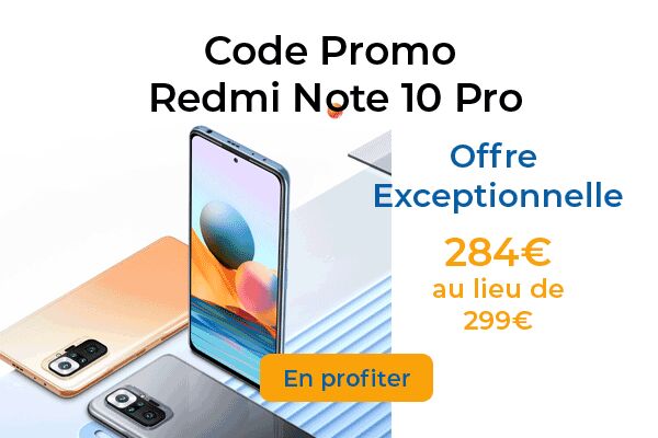 Le tout dernier Xiaomi Redmi Note 10 Pro baisse son prix grâce à un code promo