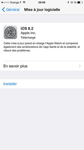 Apple prépare l'arrivée de la Watch avec iOS 8.2