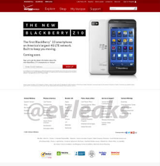 Verizon : une page produit fuitée révèle un smartphone BlackBerry 10 gris