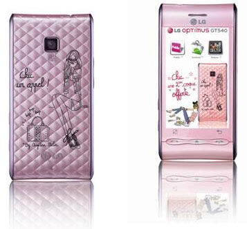 LG Optimus GT540 avec Angéline Mélin