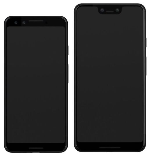 Google Pixel 3 et Pixel 3 XL : une fuite dévoile leurs façades
