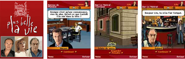 Le jeu « Plus Belle La Vie » sur iPhone