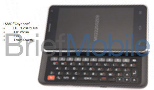 LG LS860 « Cayenne », un smartphone Android à clavier azerty en fuite
