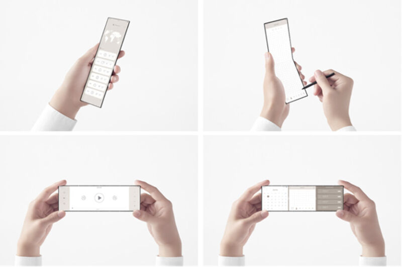 Oppo expose un nouveau concept de téléphone portable totalement pliant, le Slide-Phone