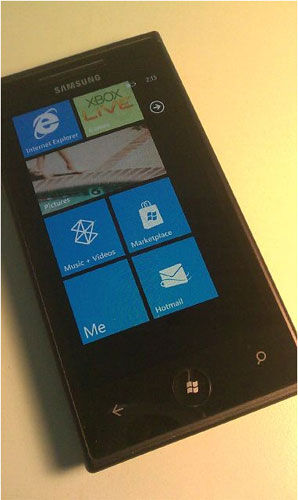 Un Samsung sous Windows Phone 7