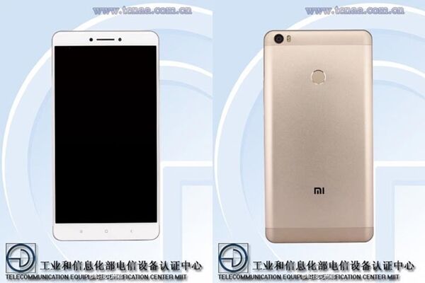 Le Xiaomi Mi Max certifié en Chine