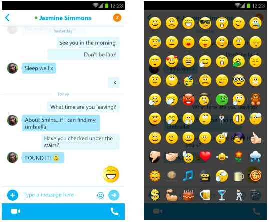 Microsoft met à jour l’application Skype pour Android