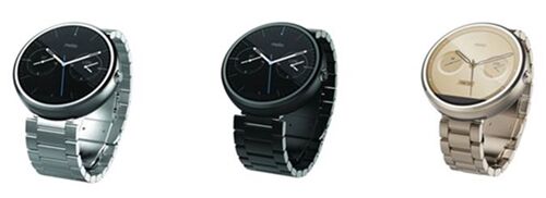 Motorola Moto 360 : les modèles avec bracelet en acier arrivent en France