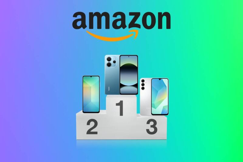 Voici le top des 3 des smartphones les plus vendus sur Amazon.