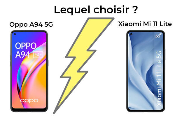 Oppo A94 5G contre Xiaomi Mi 11 Lite 5G, lequel est le meilleur ?