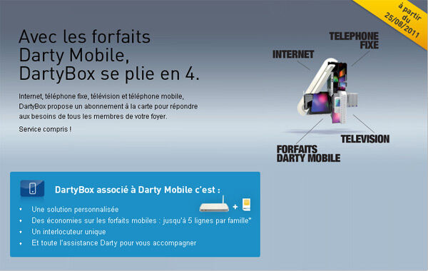 Darty lance son offre quadruple play