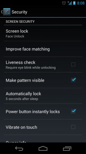 Face Unlock devient plus intelligent dans Android 4.1 Jelly Bean