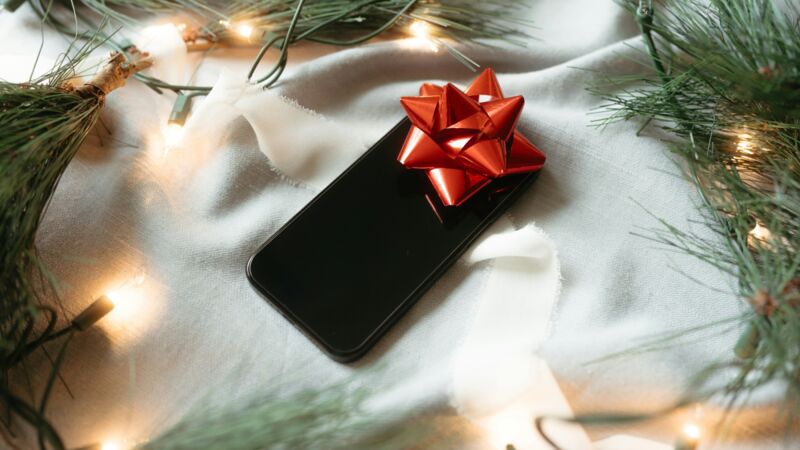 Un smartphone en cadeau de Noël