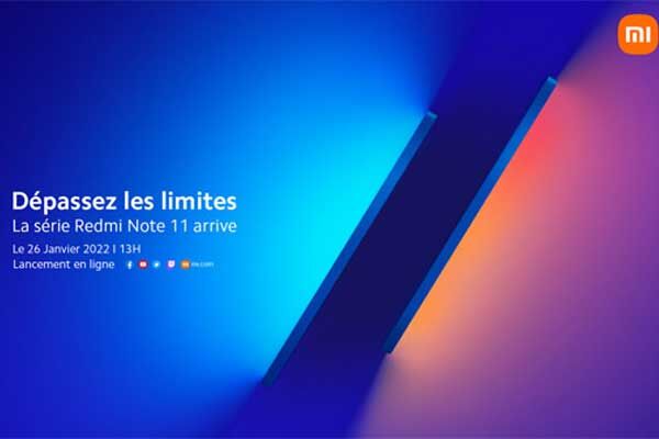 La série des Xiaomi Redmi Note 11 sera lancée le 26 janvier pour tout bousculer