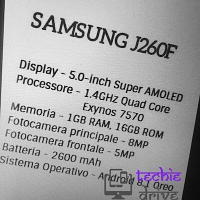 La fiche technique du smartphone Android Go de Samsung dévoilée ?