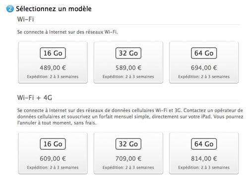 Nouvel iPad : Apple déjà en rupture de stock pour les précommandes