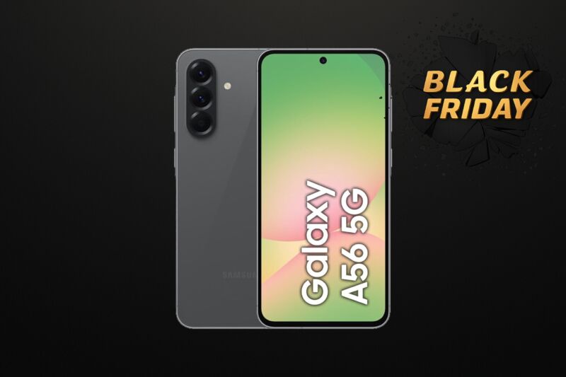 Le Galaxy A56 de Samsung pendant le Black Friday sur Amazon