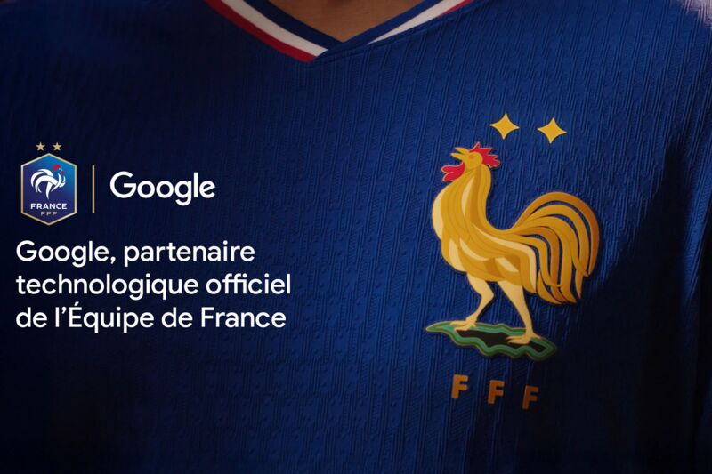 Google est le partenaire de l'équipe de France