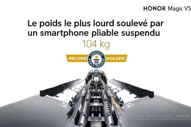 Le Honor Magic V5 dans le Guiness Book