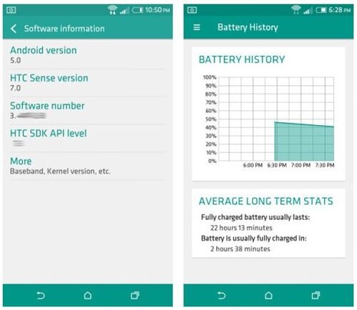 HTC Sense 7 : les premiers screenshots montrent des traces de Material Design