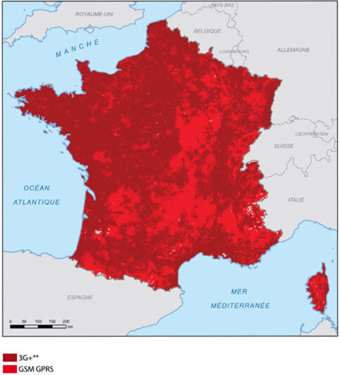 SFR : 92% de la population couverte en 3G+