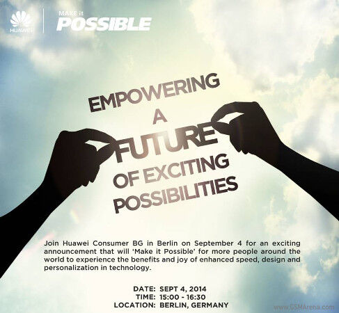 Huawei envoie les invitations pour sa conférence pré-IFA 2014