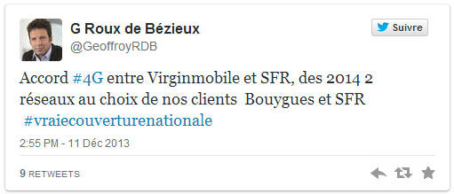Virgin Mobile : la 4G passera aussi par le réseau SFR