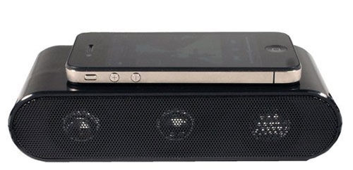 Touch-play wireless speaker : la musique d'un iPhone juste en le posant sur une enceinte (MWC 2012)