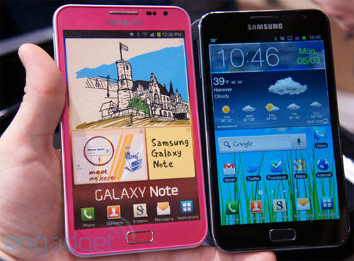 Samsung Galaxy Note : la version rose officialisée au CeBIT